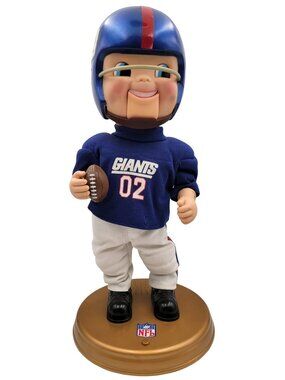NY New York Giants Rockin Gemmy Animated Action Doll NFL Vintage READ
